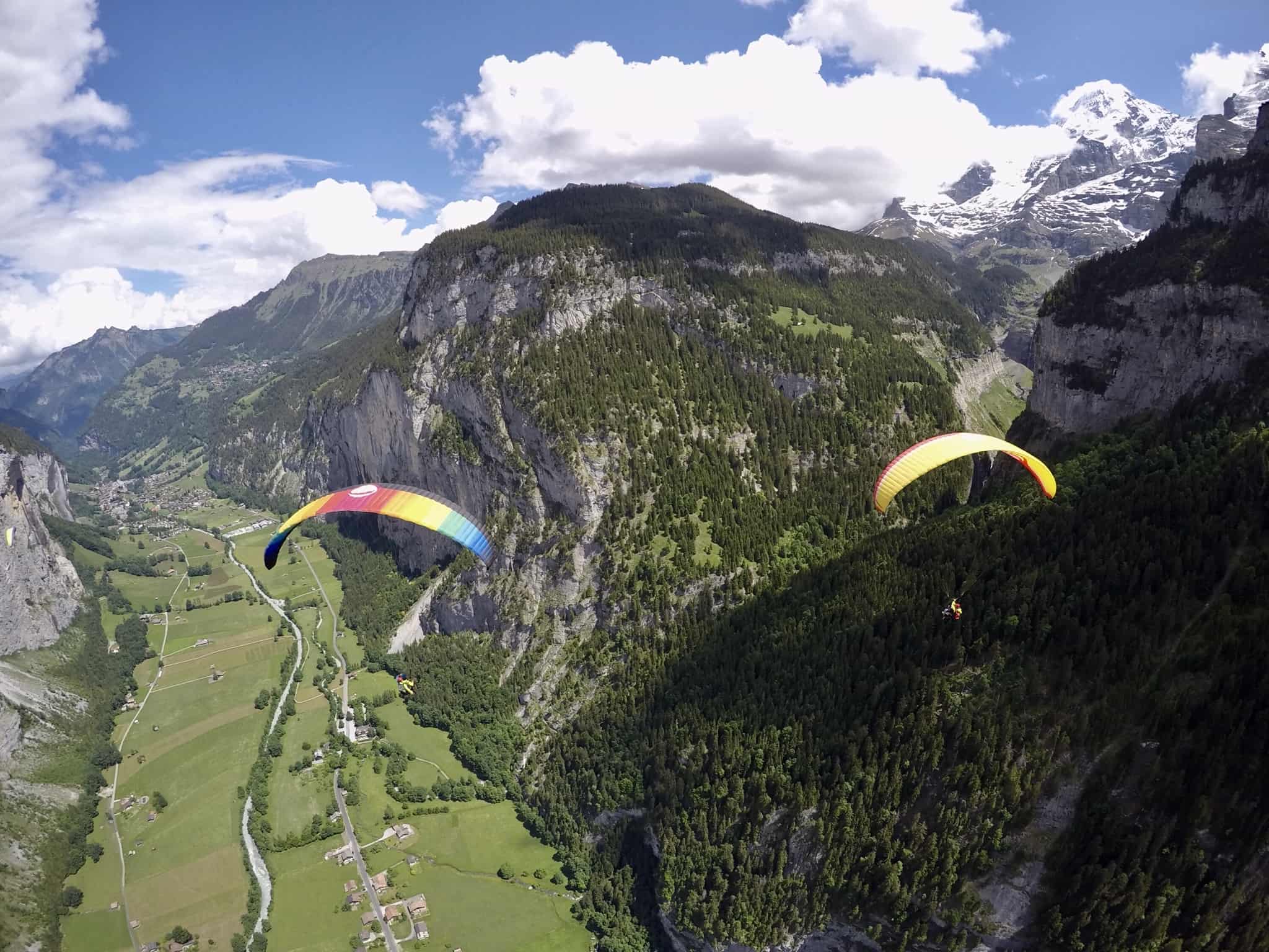 paragliding in Switzerland
