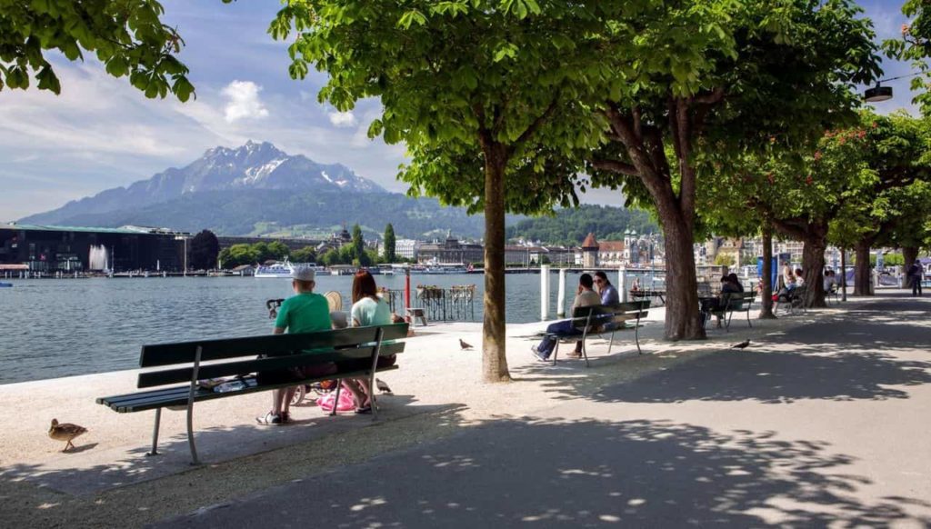 lake luzerne walk, lake luzerne stroll