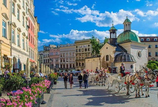 Krakow, old town, history