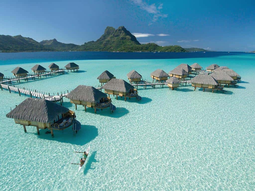 vacation huts on the water, hotels on water